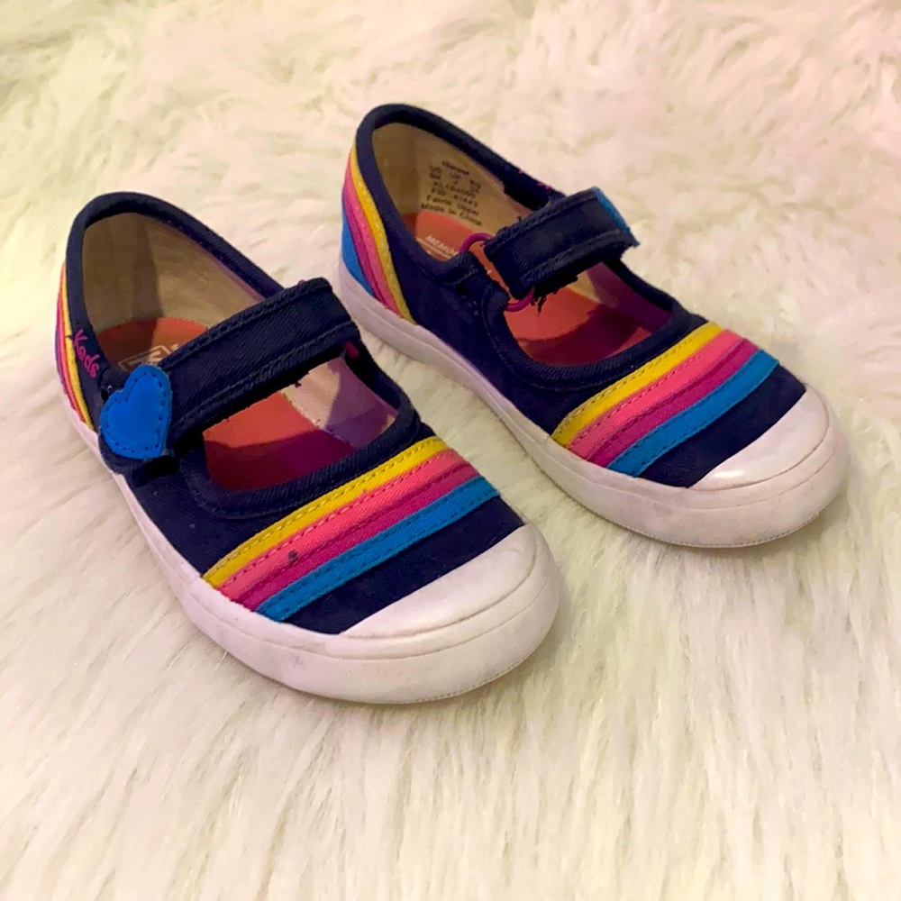 Keds Toddler Girl Canvas Rainbow Shoes 8M
